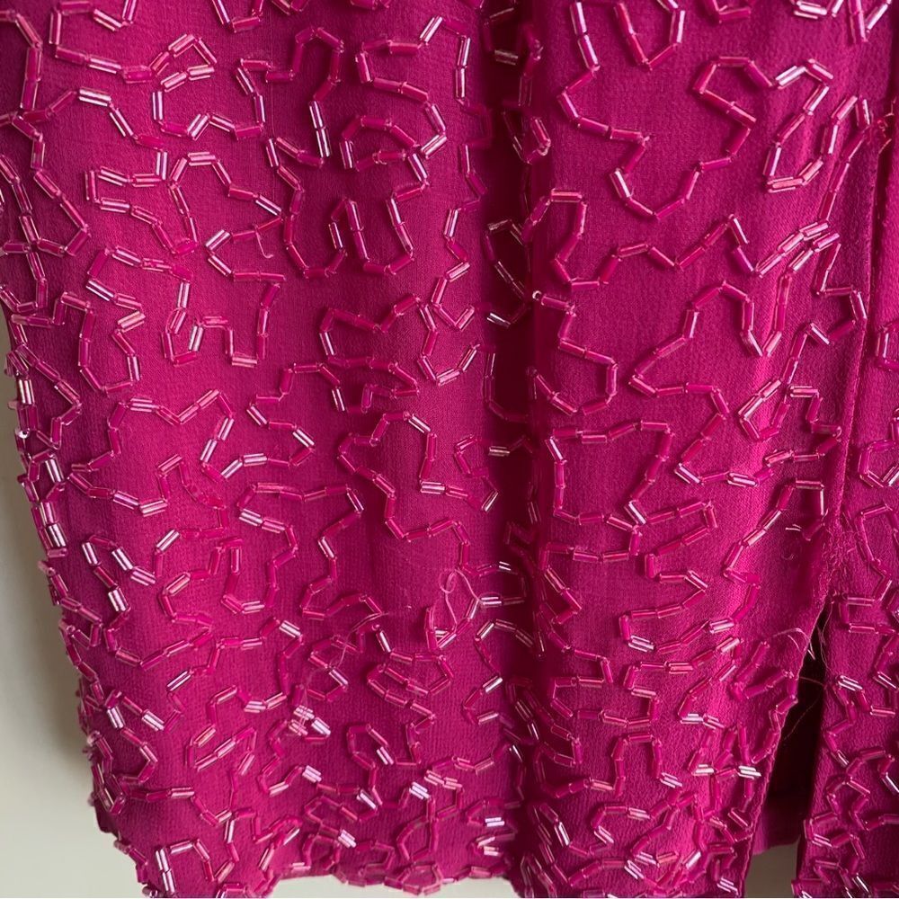 VINTAGE SILK DRESS - Picture 11 of 16
